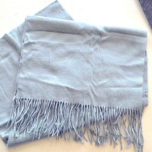 Light Blue Italian made winter scarf